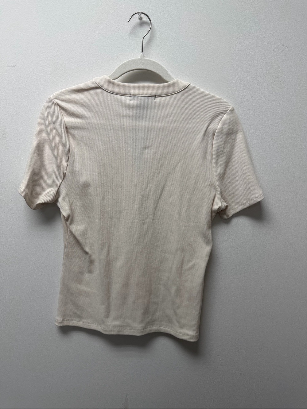 Cream Short-Sleeve Top - Picture 3 of 3